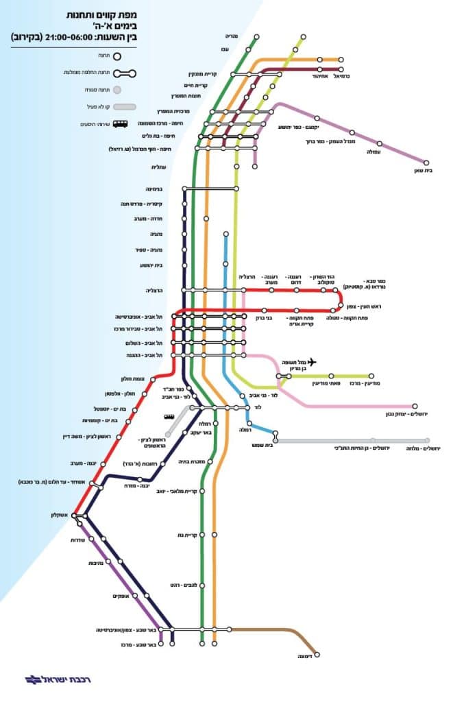 רכבת ישראל חונכת קו חשמלי ומעדכנת את לוח זמני הרכבות ומסלולן