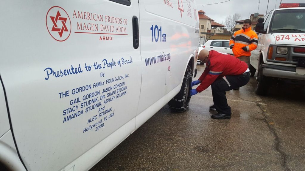 במד"א נערכים לשלג: הנחיות והמלצות