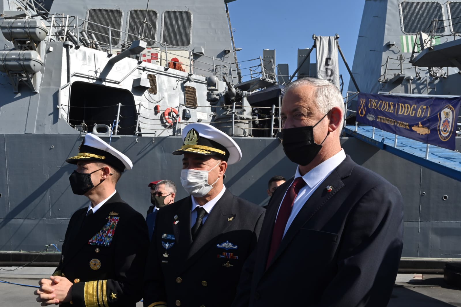 גנץ ביקר בצי החמישי האמריקני בבחריין: "אנו טובים יותר כשעובדים בשת"פ"