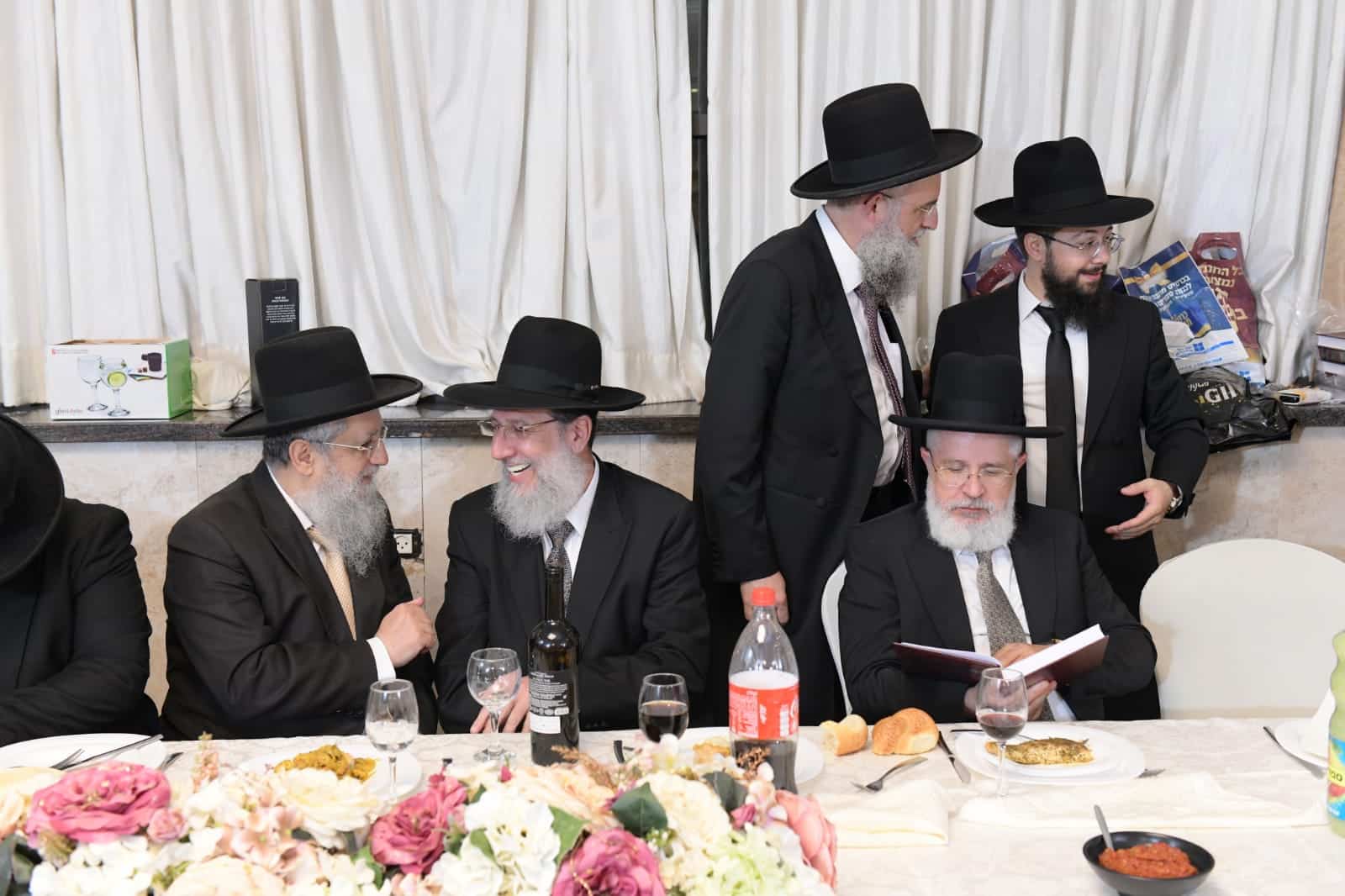 בר מצוה לנין נשיא המועצת וראש הישיבה - גדולי ישראל הגיעו לברך