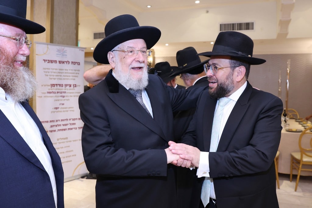 הרב נורדמן חיתן את בתו, כולם עלו לברך