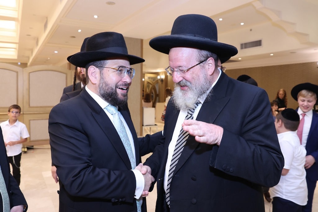 הרב נורדמן חיתן את בתו, כולם עלו לברך