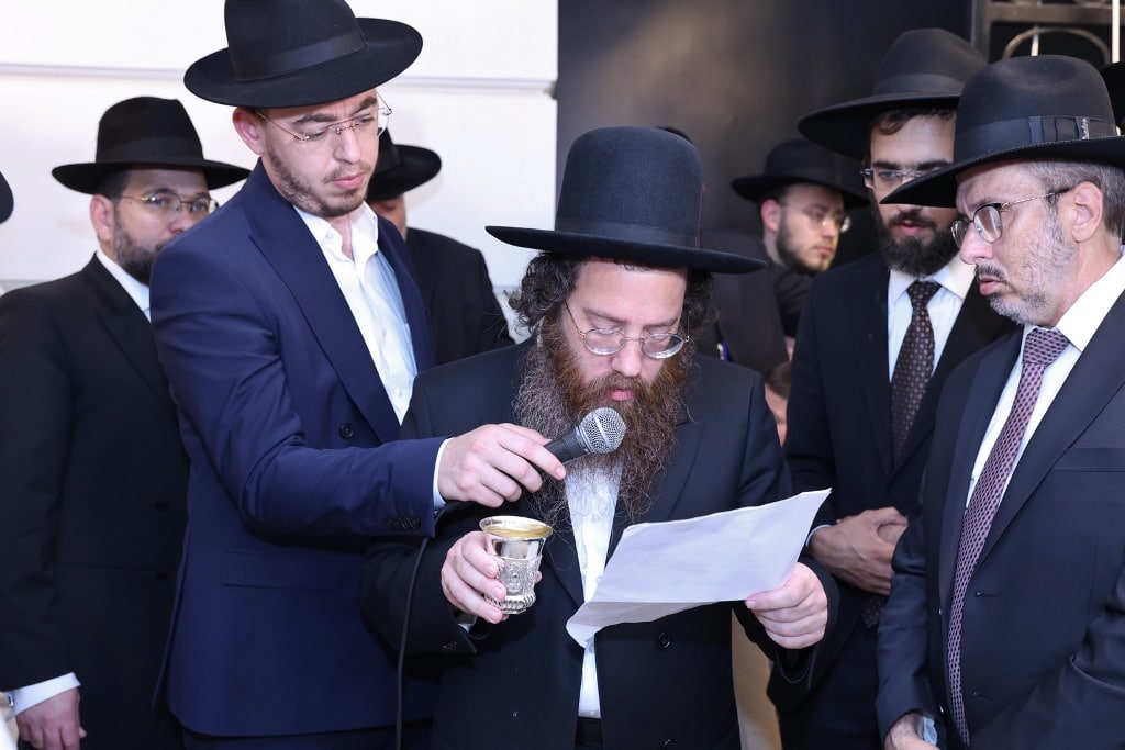 הרב נורדמן חיתן את בתו, כולם עלו לברך