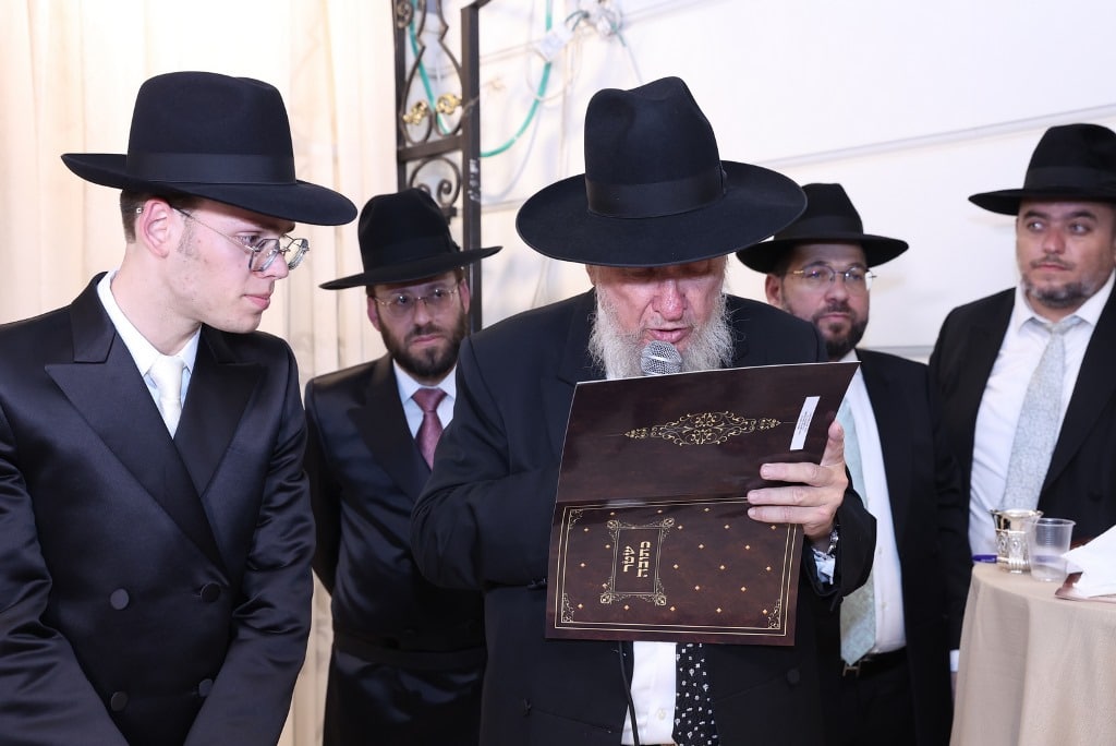 הרב נורדמן חיתן את בתו, כולם עלו לברך