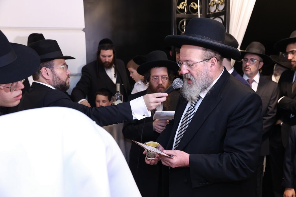 הרב נורדמן חיתן את בתו, כולם עלו לברך