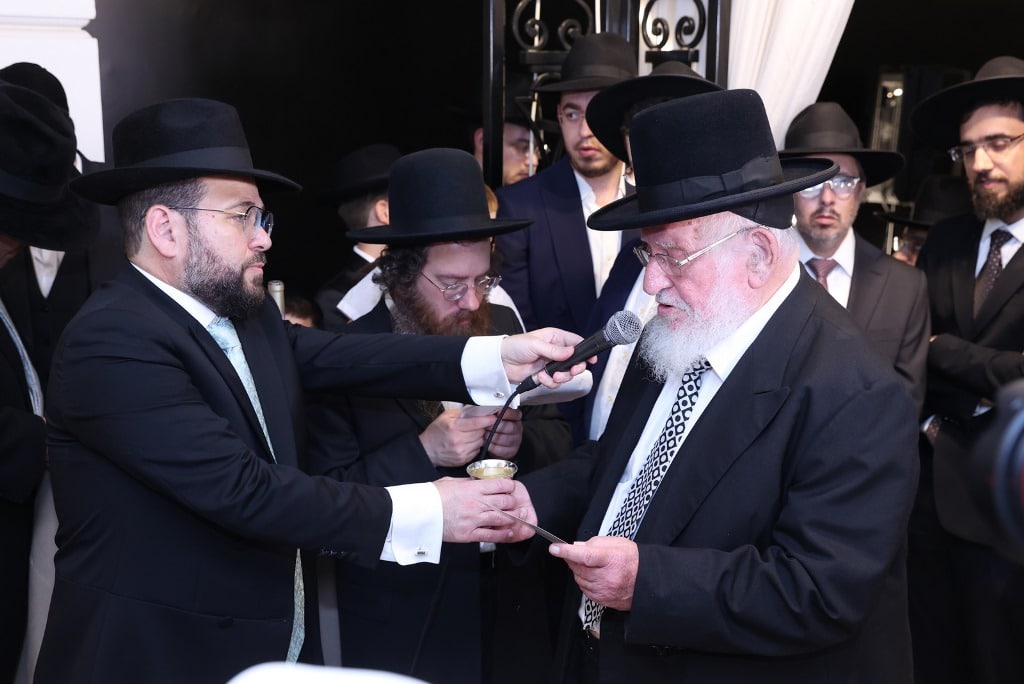 הרב נורדמן חיתן את בתו, כולם עלו לברך