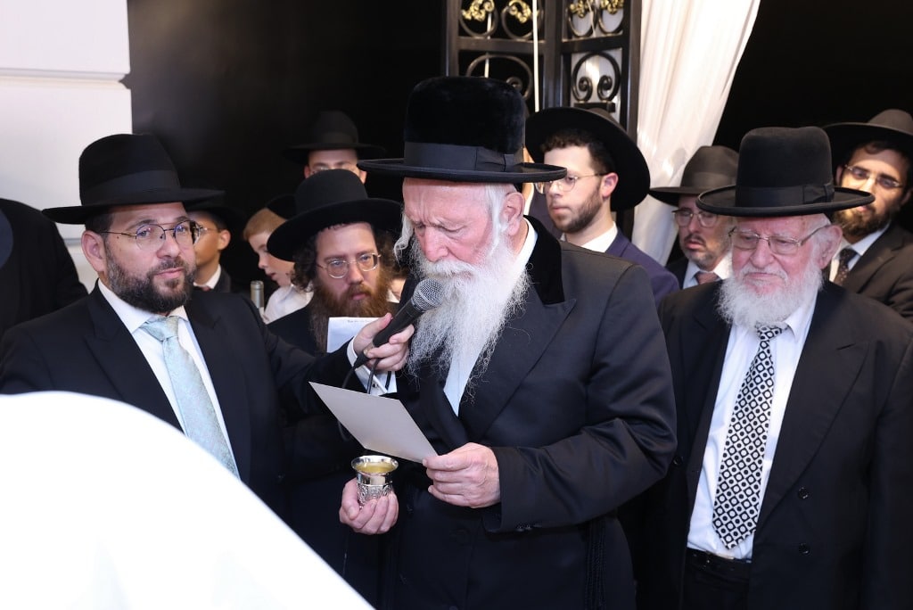 הרב נורדמן חיתן את בתו, כולם עלו לברך