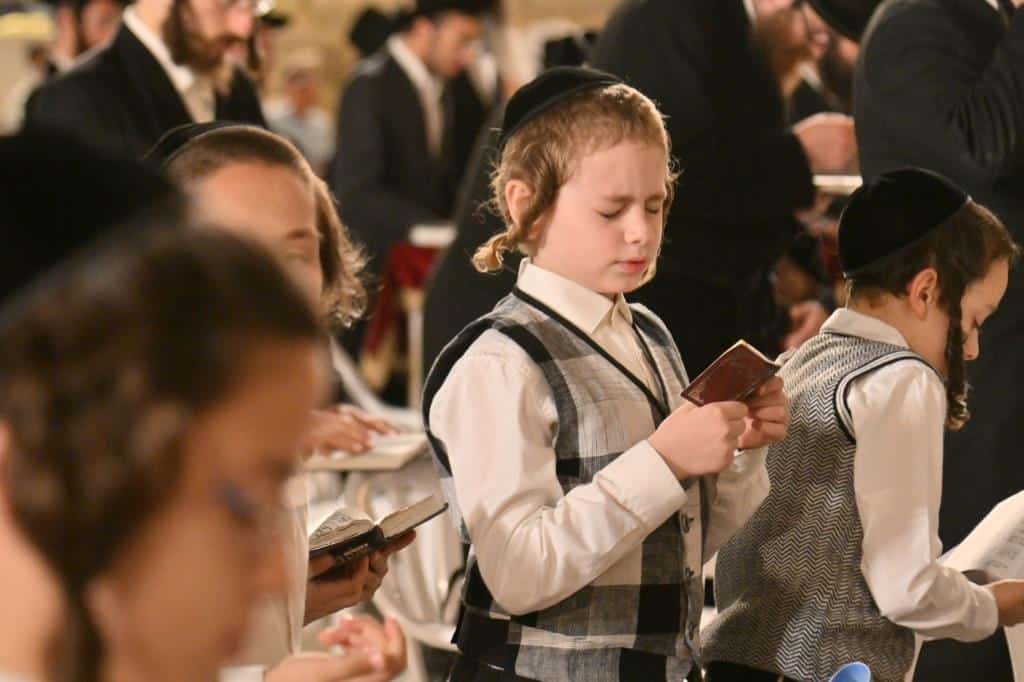 ילדי הת"ת סיימו את סדר קדשים בכותל המערבי