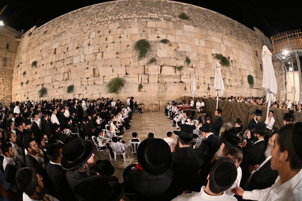 ילדי הת"ת סיימו את סדר קדשים בכותל המערבי