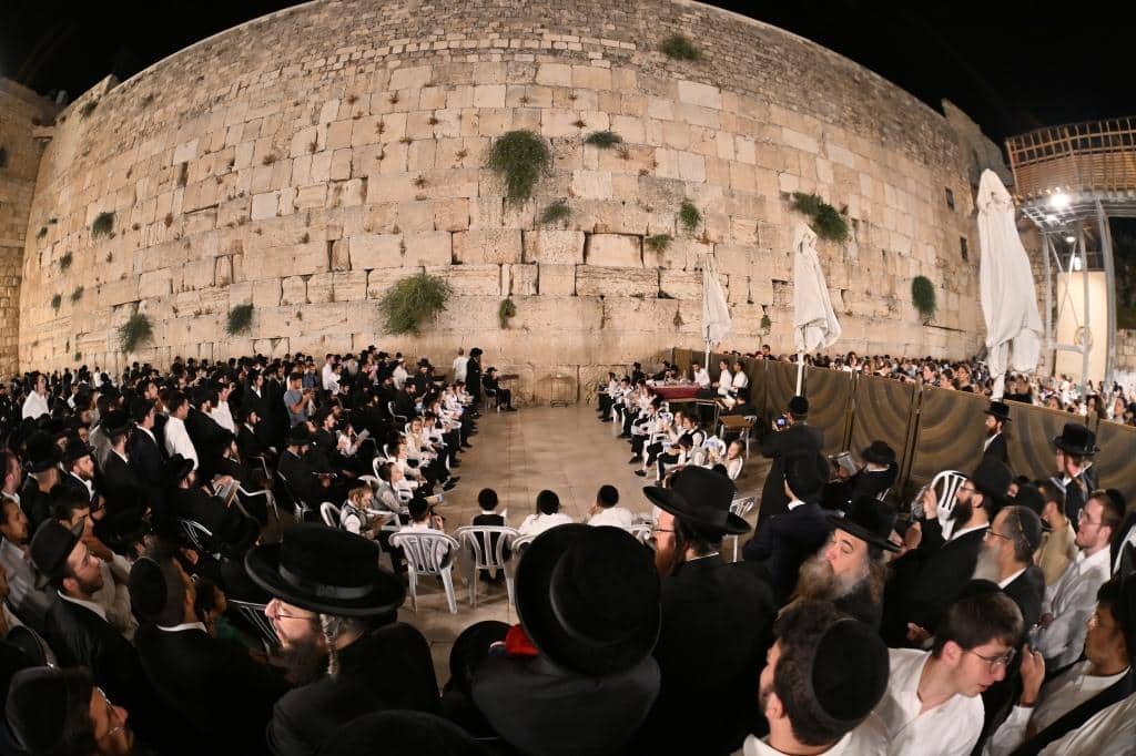ילדי הת"ת סיימו את סדר קדשים בכותל המערבי