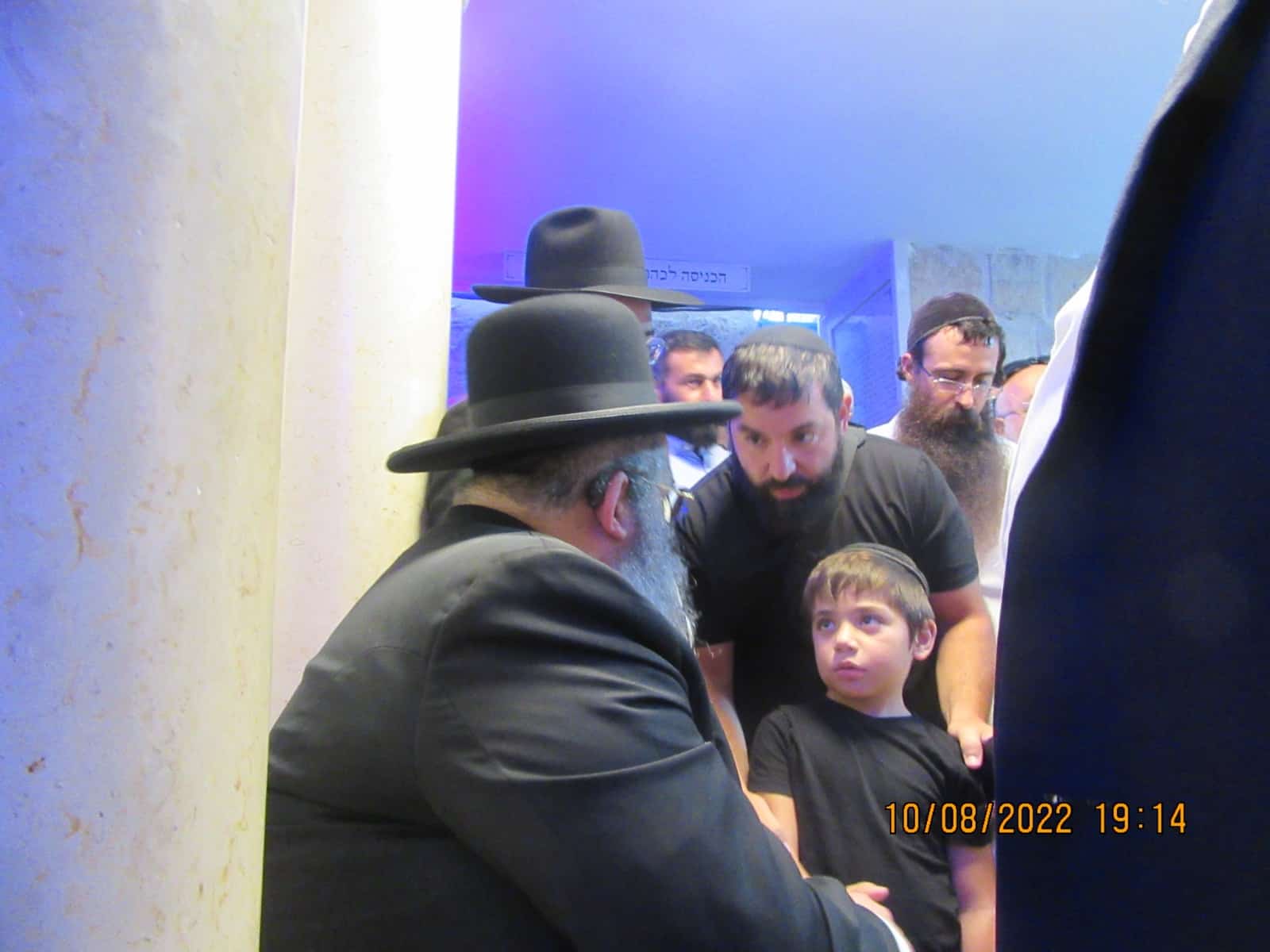 הגה"צ רבי ישראל אברג'ל בברית בקבר רבי יהודה בר אלעאי