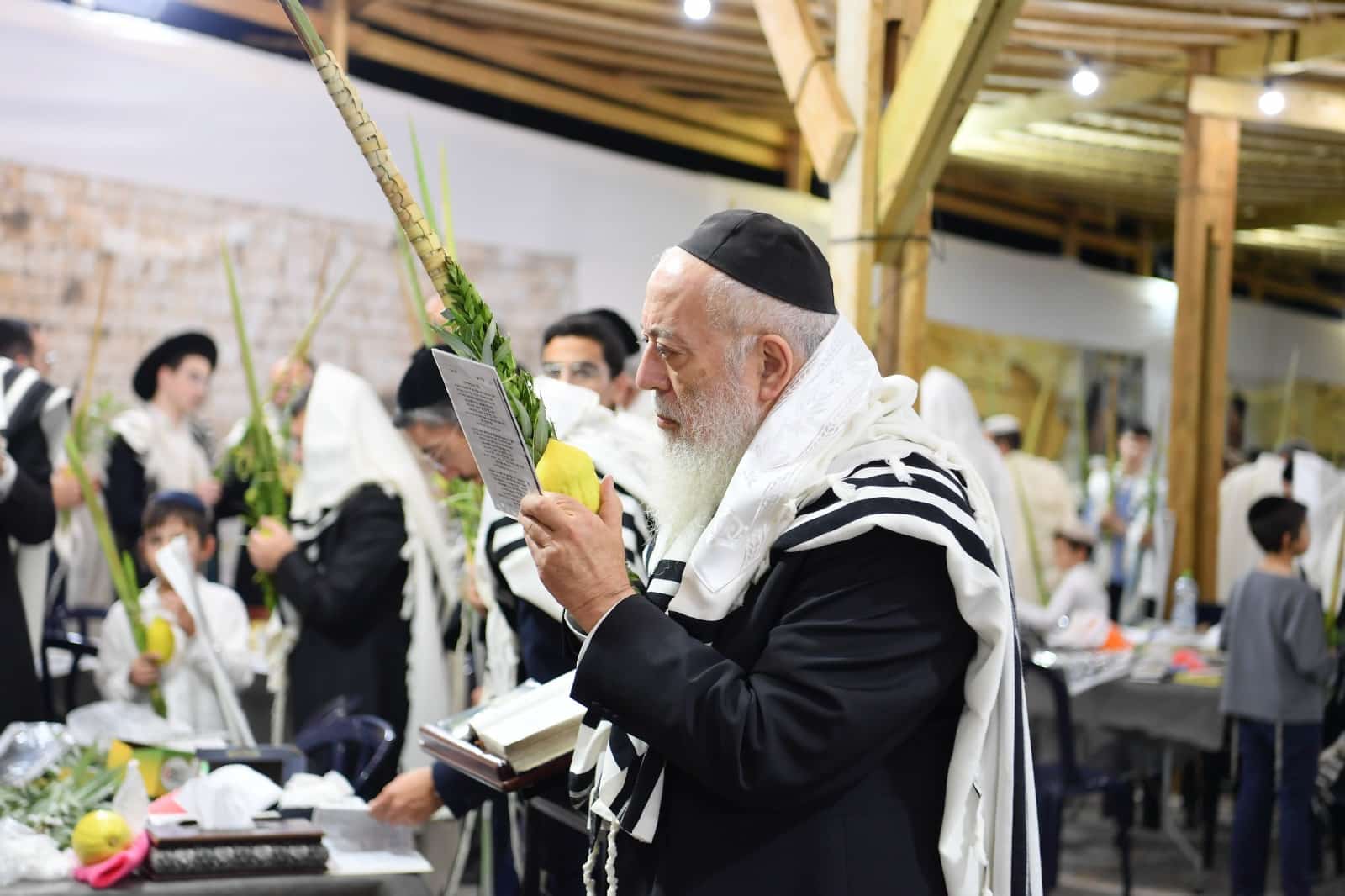 הושענא רבה אצל הגאון רבי שלמה עמאר • תיעוד