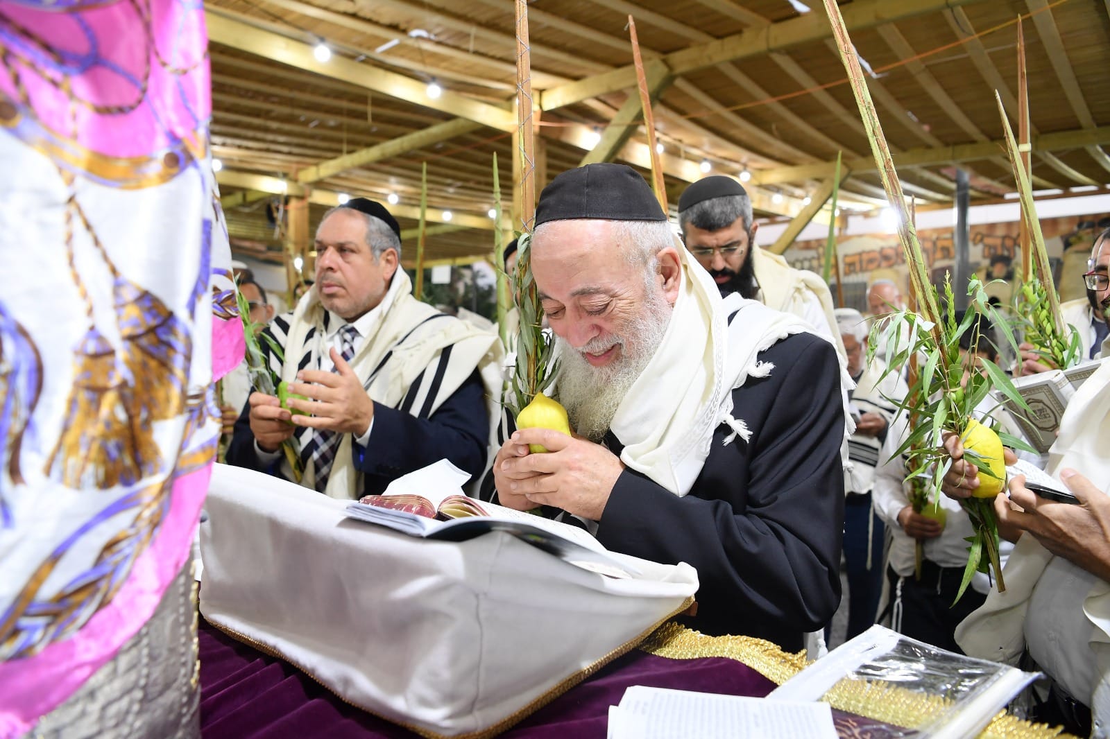 הושענא רבה אצל הגאון רבי שלמה עמאר • תיעוד