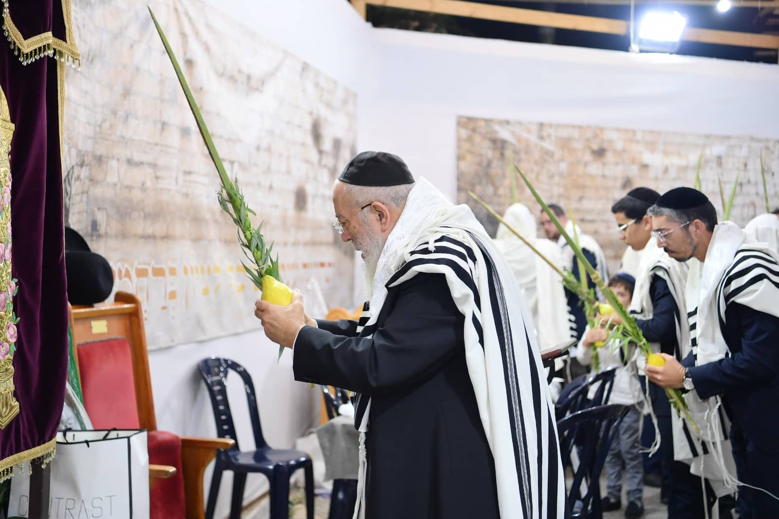הושענא רבה אצל הגאון רבי שלמה עמאר • תיעוד