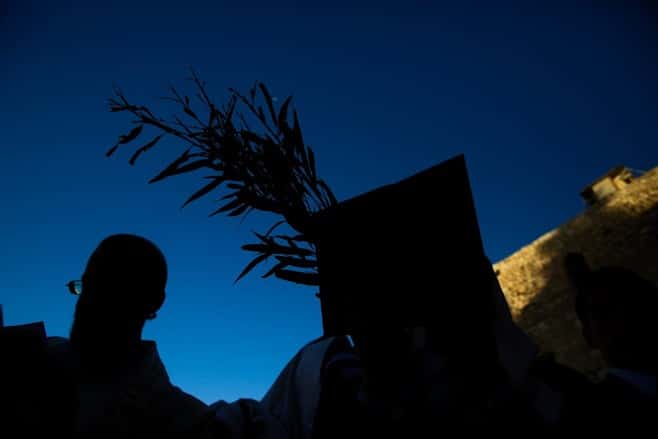 צפו: הושענא רבה בכותל המערבי