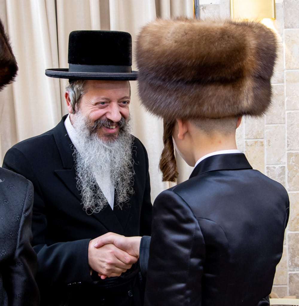 שמחת הבר מצוה לבן הרב ג חיים מאיר הגר שליט''א ר''מ בישיבת סערט ויז'ניץ חיפה