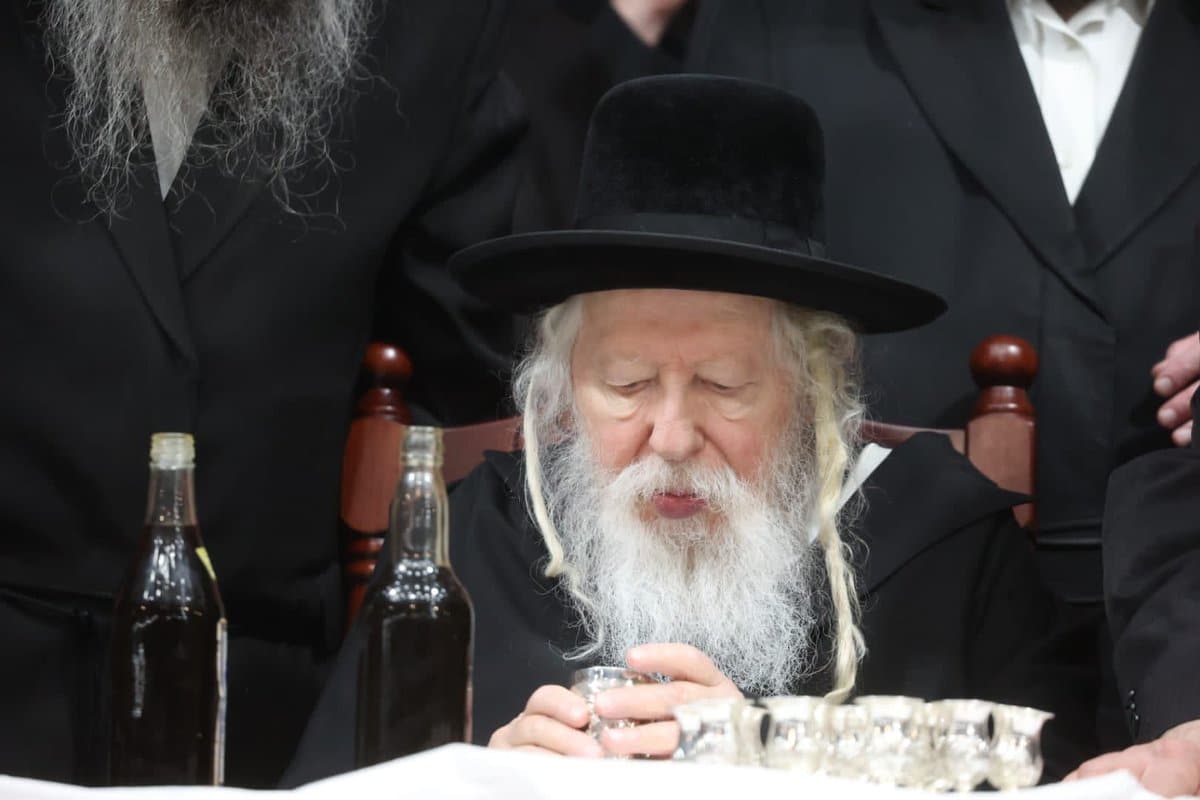 האדמו"ר מגור השתתף בשמחת השבע ברכות לנכד ה"פני מנחם'