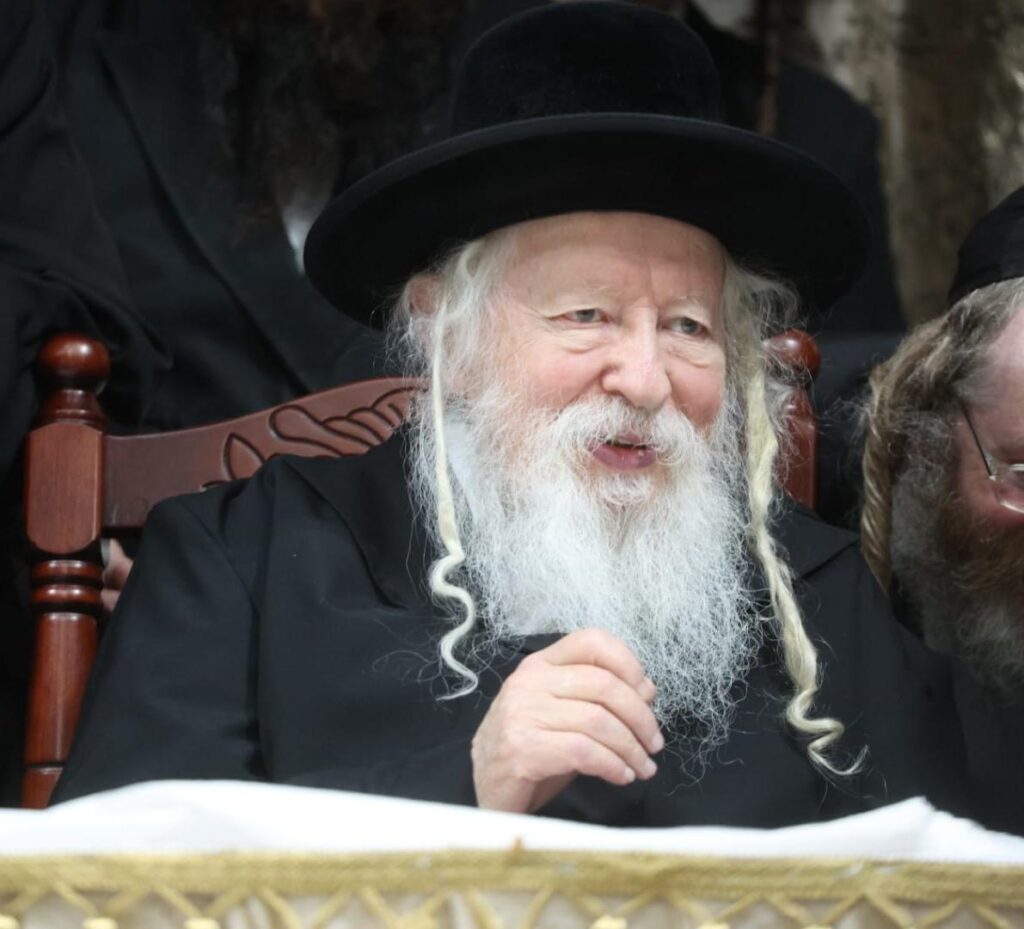 האדמו"ר מגור השתתף בשמחת השבע ברכות לנכד ה"פני מנחם'