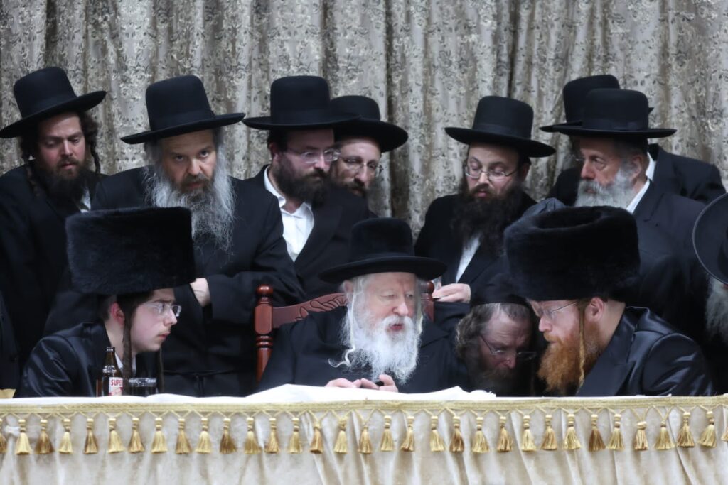 האדמו"ר מגור השתתף בשמחת השבע ברכות לנכד ה"פני מנחם'