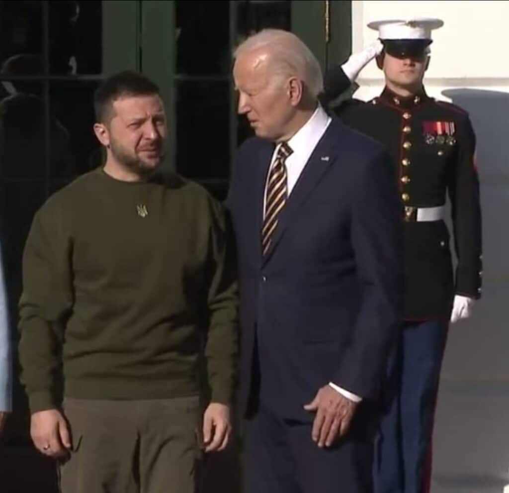 לראשונה מתחילת המלחמה: זלנסקי התקבל בחום בבית הלבן