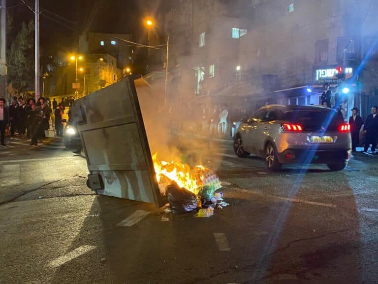 המשטרה עצרה חשוד בדרדור הפח על האשה החרדית