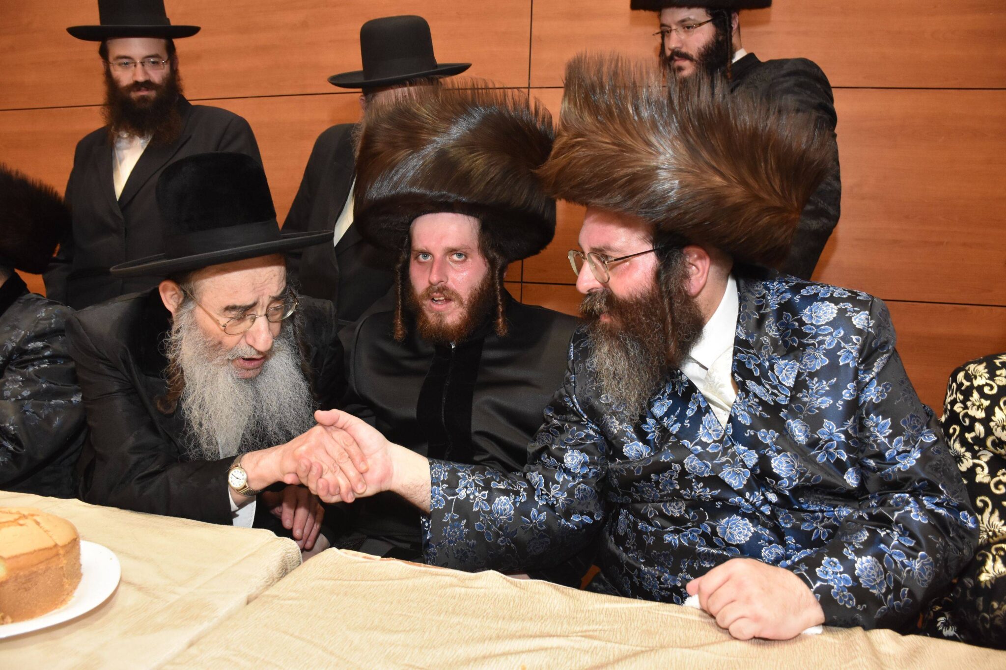 גלריה: שמחת החתונה לנכד האדמו"ר מטשאקאווא