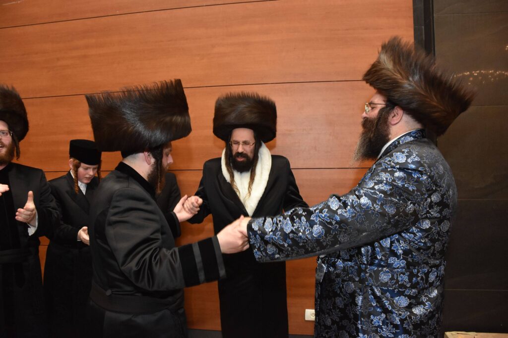 גלריה: שמחת החתונה לנכד האדמו"ר מטשאקאווא