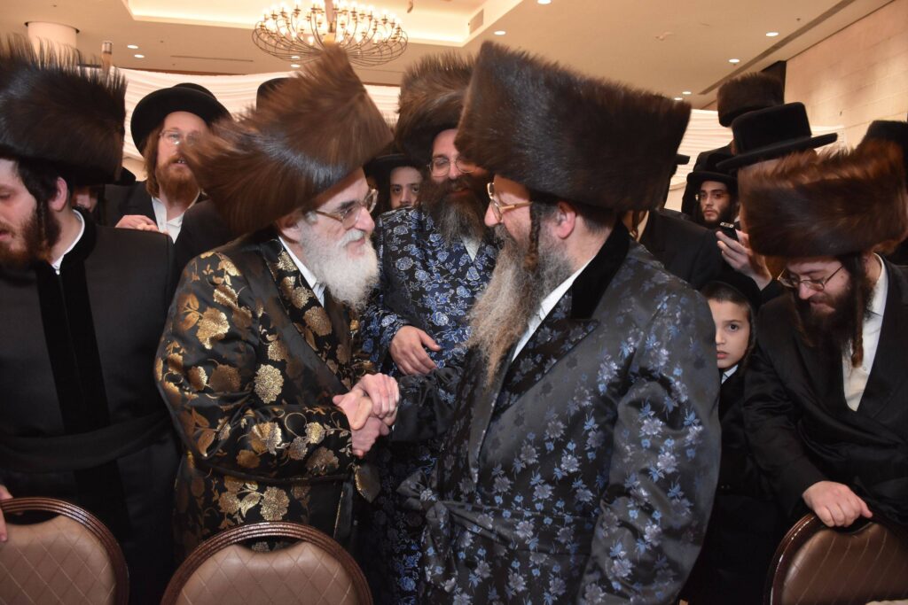 גלריה: שמחת החתונה לנכד האדמו"ר מטשאקאווא