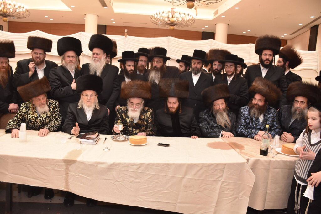 גלריה: שמחת החתונה לנכד האדמו"ר מטשאקאווא