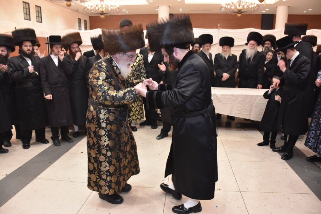 גלריה: שמחת החתונה לנכד האדמו"ר מטשאקאווא