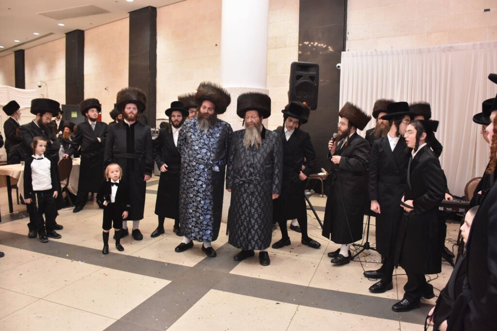 גלריה: שמחת החתונה לנכד האדמו"ר מטשאקאווא