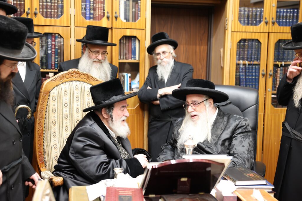 האדמו"ר מויז'ניץ ביקר במעונו של הרבי מצאנז