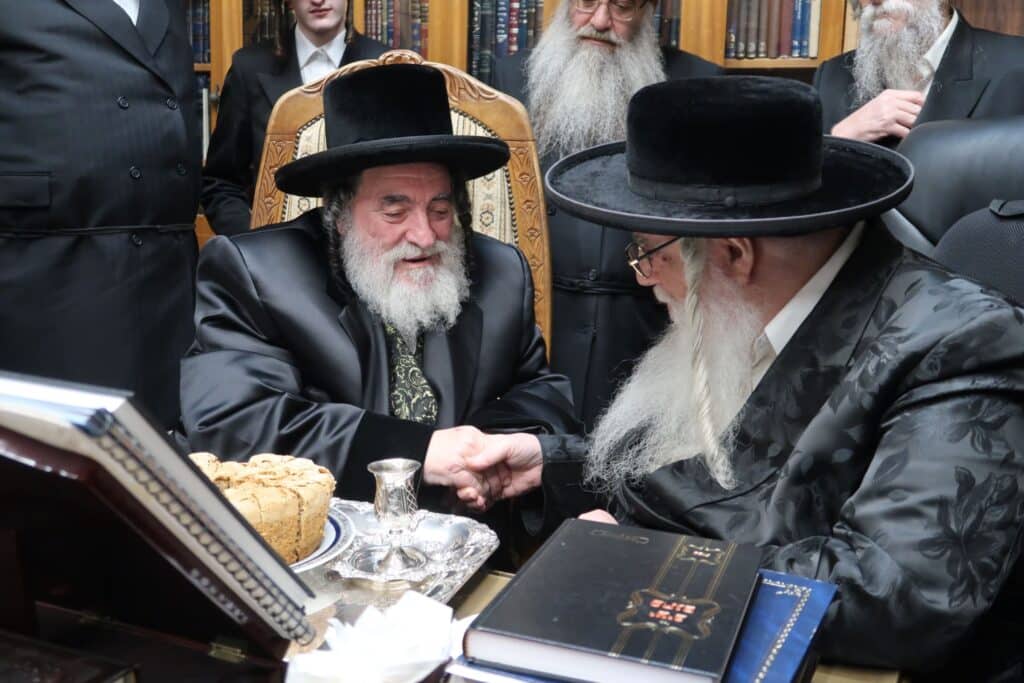 האדמו"ר מויז'ניץ ביקר במעונו של הרבי מצאנז