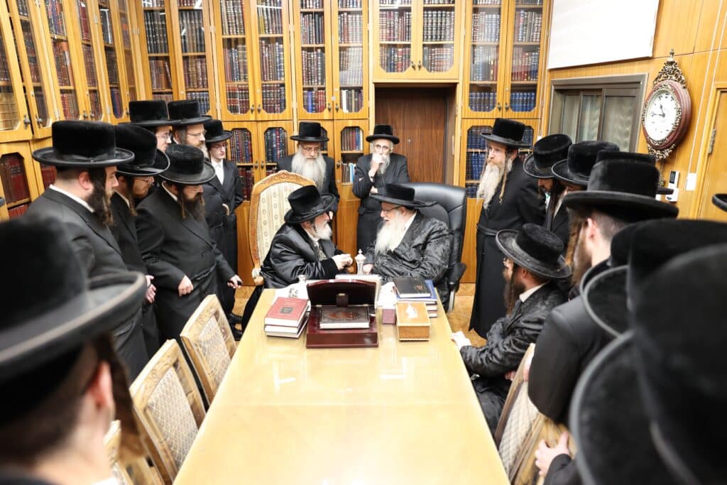 האדמו"ר מויז'ניץ ביקר במעונו של הרבי מצאנז