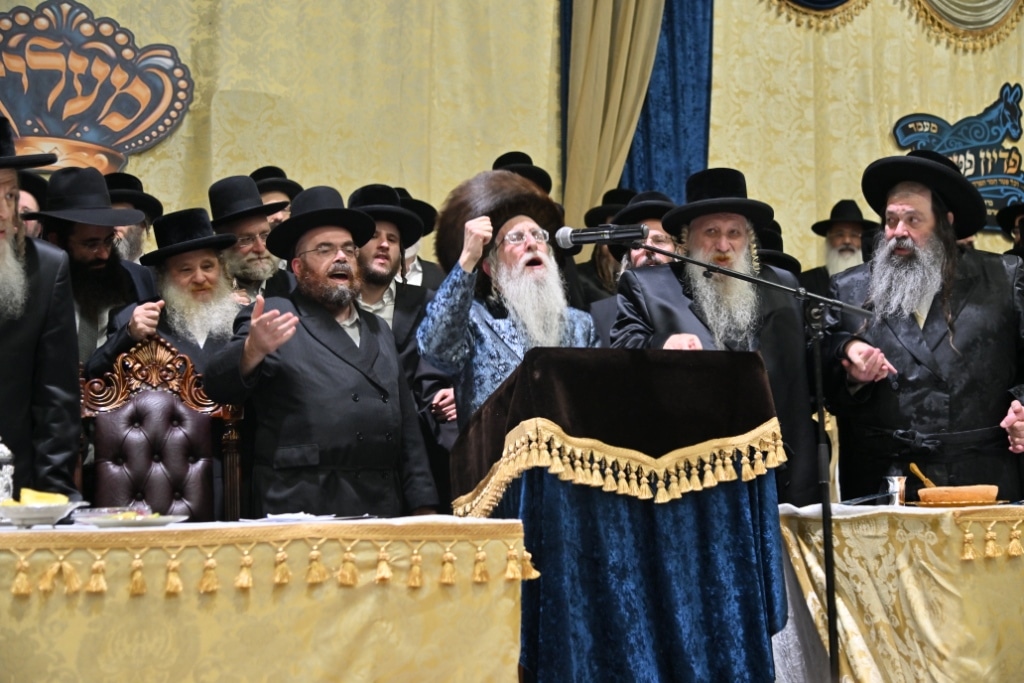 הרבי פרץ בבכי: מעמד פדיון פטר חמור במעליץ