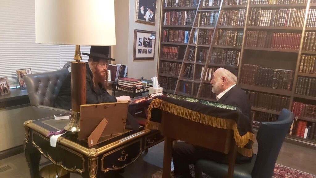 הביקור של הרבי מקאליב בשיקגו