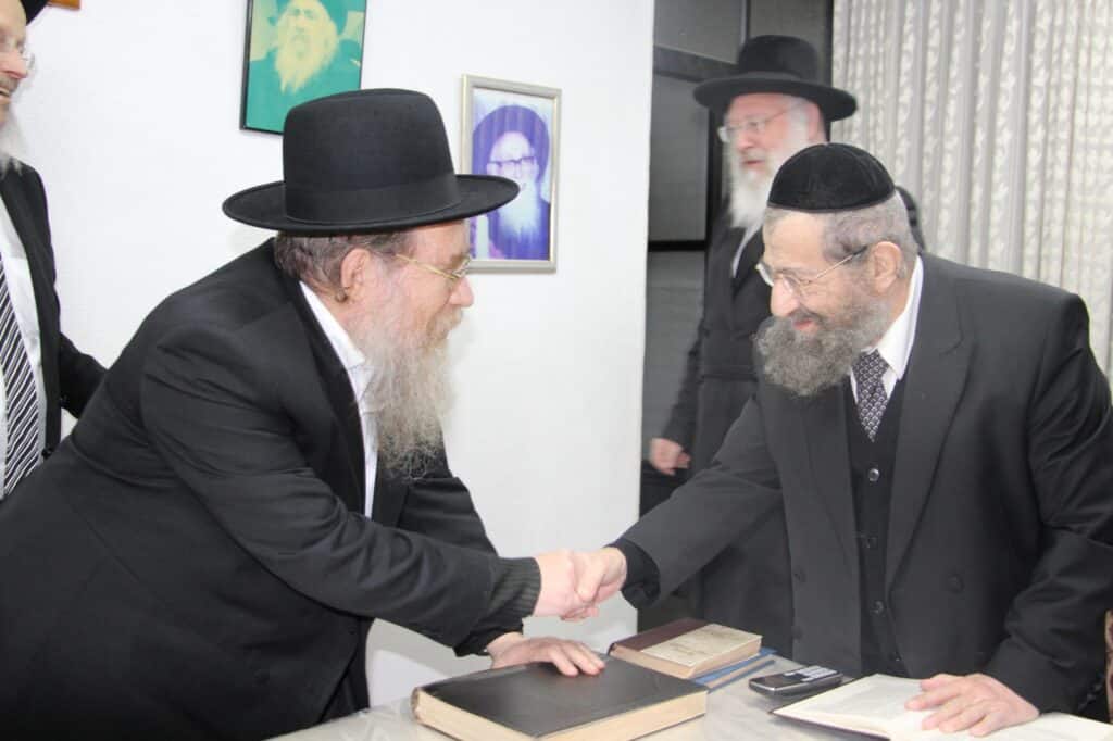 רבני בני ברק בכינוס בביתו של הרב הספרדי
