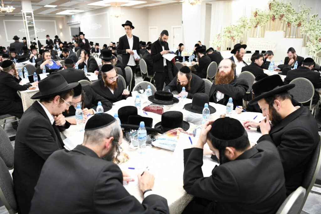 1,200 אברכים נבחנו על נטילת ידיים