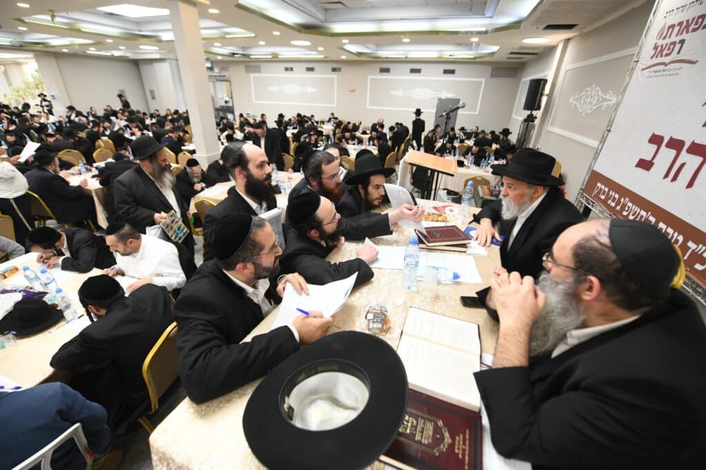 1,200 אברכים נבחנו על נטילת ידיים