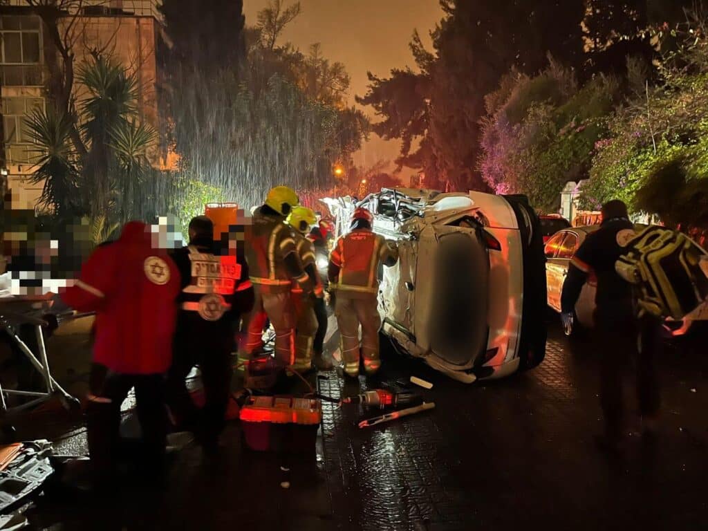 שני הרוגים בתאונת דרכים קשה בירושלים