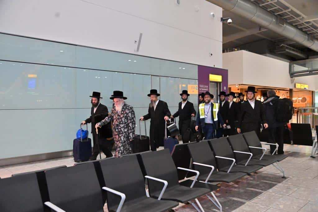 לונדון התרגשה: ביקור הבזק של האדמו"ר מויז'ניץ