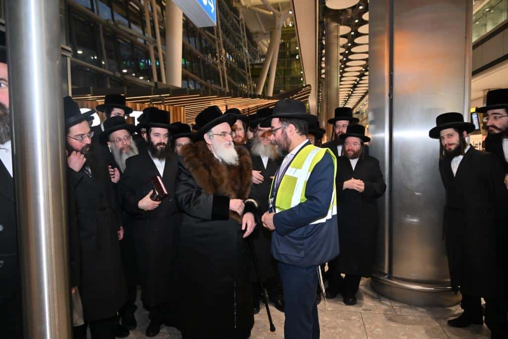 לונדון התרגשה: ביקור הבזק של האדמו"ר מויז'ניץ