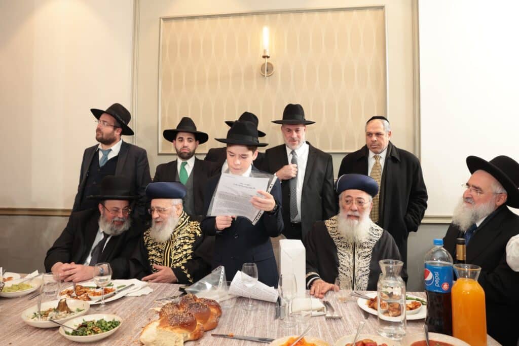 הראשונים לציון וראש הישיבה נפגשו בבר מצווה