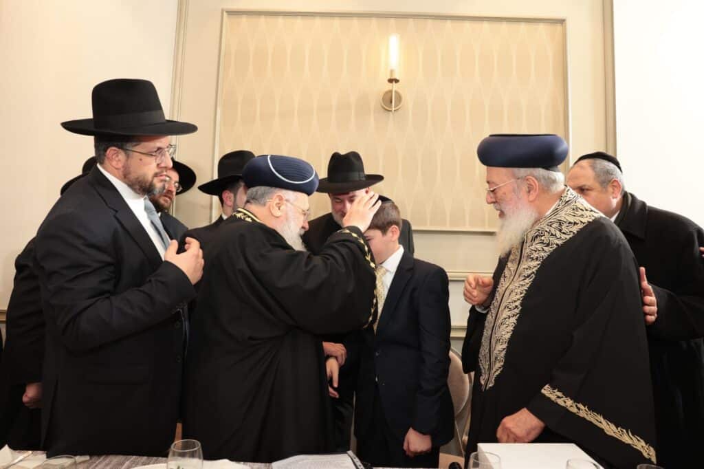 הראשונים לציון וראש הישיבה נפגשו בבר מצווה