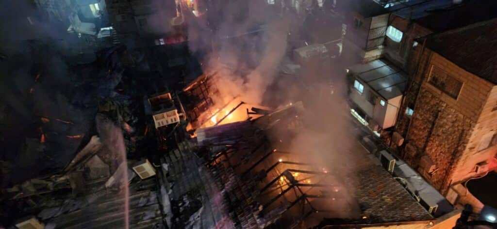 שריפה פרצה בבית המדרש של חסידות סטאמר