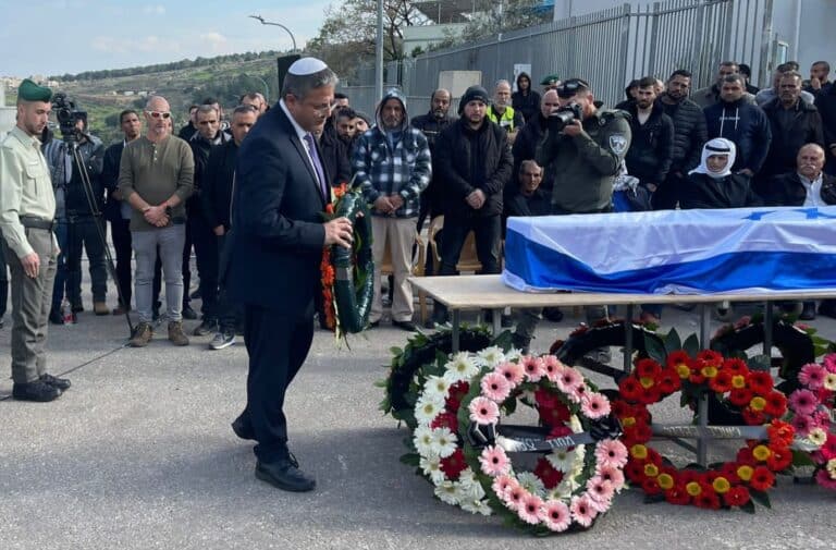 בן גביר ספד ללוחם מג"ב: "אסיל עמד מול הטרור בלי לפחד"