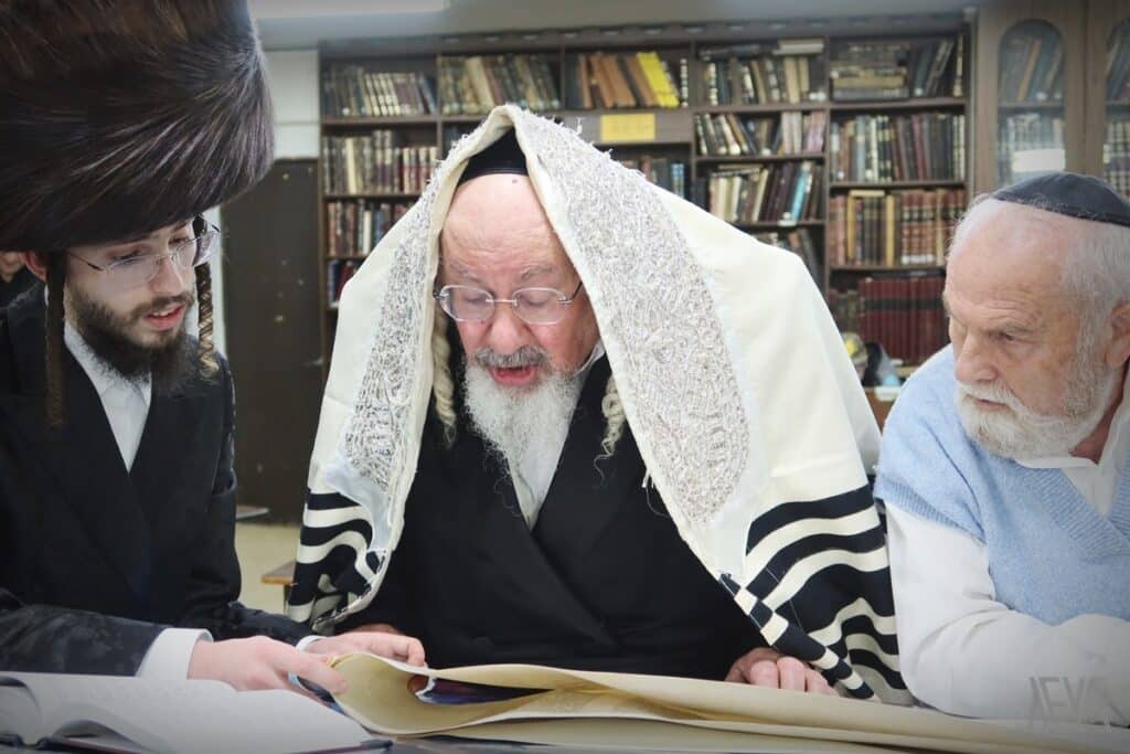 כָּל הַחוֹסִים בָּךְ • הרבי מזאלאזיץ בקריאת המגילה בבית מדרשו