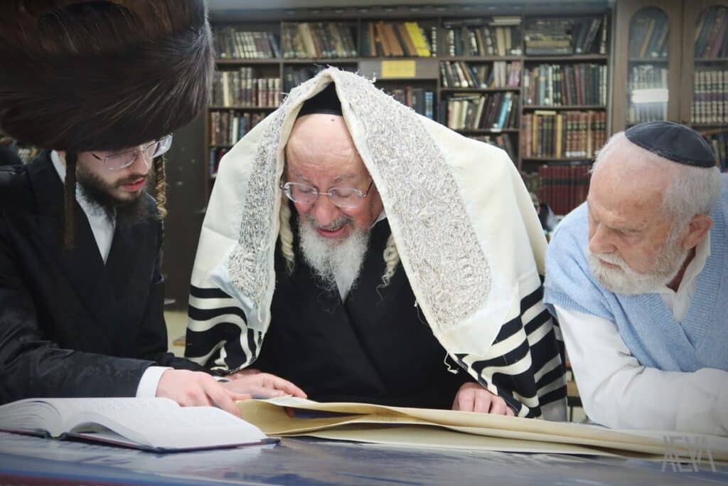 כָּל הַחוֹסִים בָּךְ • הרבי מזאלאזיץ בקריאת המגילה בבית מדרשו