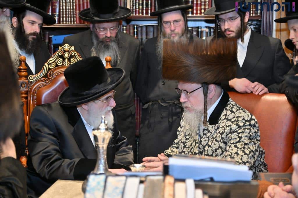 הביקור של האדמו"ר מויז'ניץ (מרכז) בארה"ב