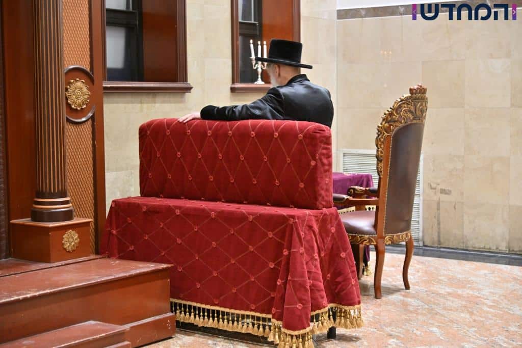 הביקור של האדמו"ר מויז'ניץ (מרכז) בארה"ב